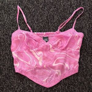 Pink Swirl Camisole Top